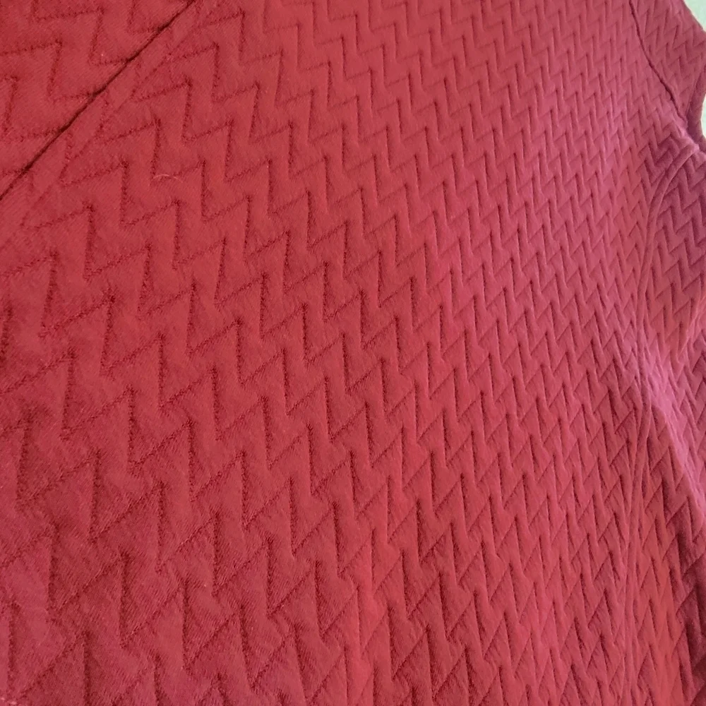 Ruby Rd. Women's Red Quilted Vest Size Medium Zipper Front